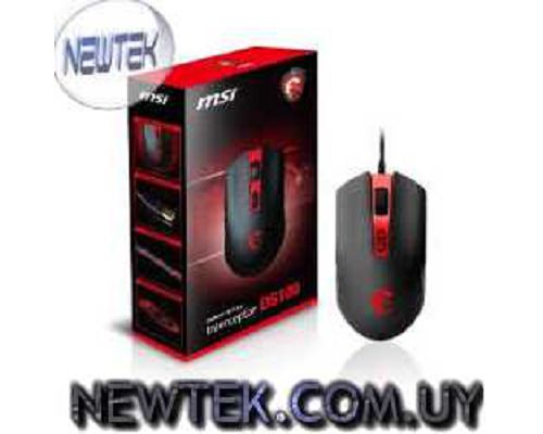 Mouse Cableado MSI Interceptor DS100 3500DPI 8 botones Color Negro Laser